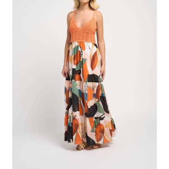 NEW GUADALUPE DESIGN seneiya crochet dress in orange - Picture 5 of 8